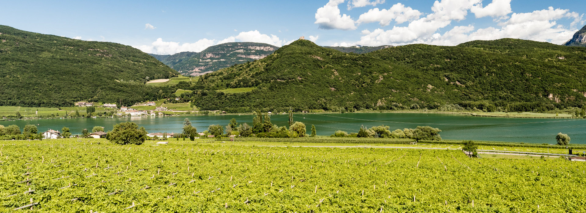 Hotel in Kaltern mit See Panorama über Weinbergen