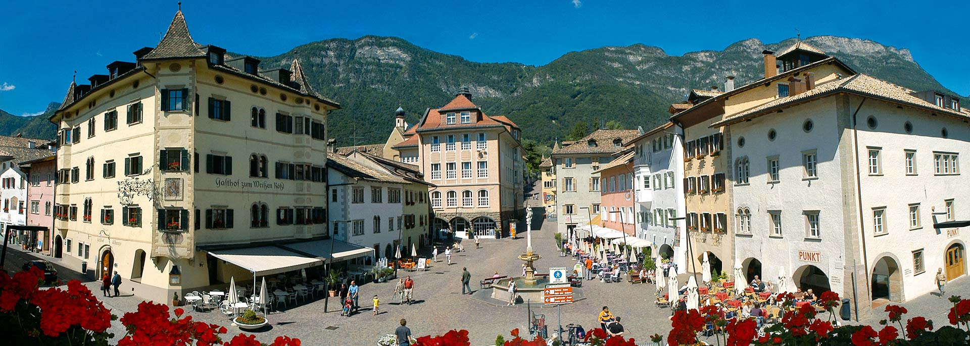 Kaltern Ortszentrum: nur ein Spaziergang vom Hotel Hasslhof am Kalterer See